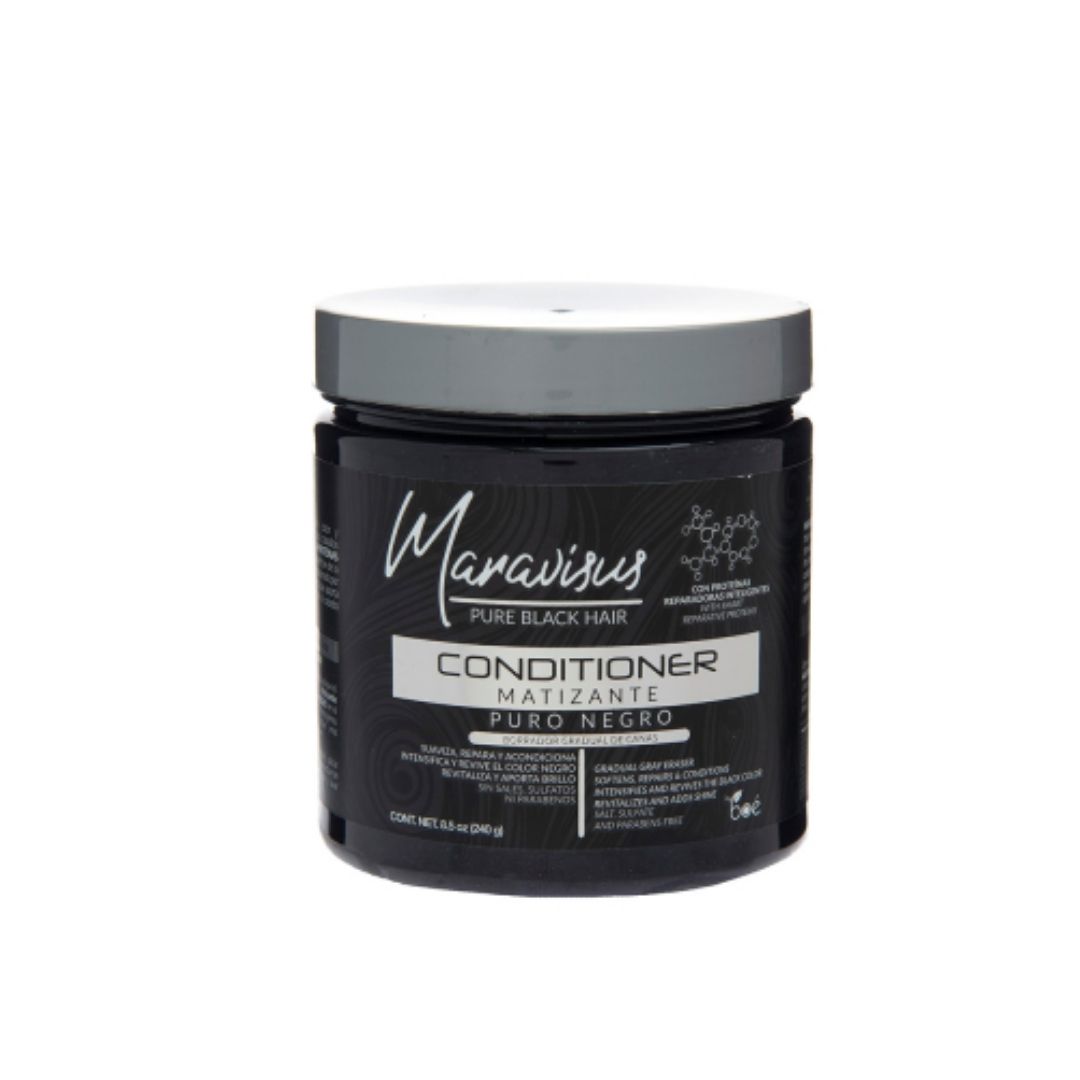 BOE MARAVISUS ACONDICIONADOR MATIZANTE NEGRO 8.5 OZ