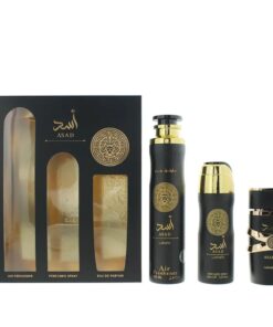 LATTAFA SET ASAD EDP 100 M + AIR FRESHENER 300 ML + PERFUMED SP 200 ML