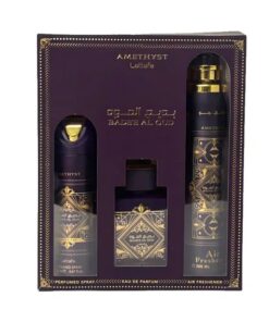 LATTAFA SET BADEE AL OUDAMETHYST EDP 100ML + AIR FRESH 300 ML PERFUMED SP 200 M