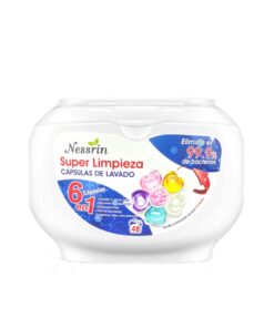 NESSRIN JABON CAPSULAS DE LAVADO SUPER LIMPIENZA 6 EN 1