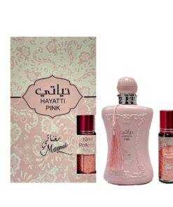 MAGNATE ESTUCHE HAYATTI PINK EDP 100ML+ PURE OIL 12ML