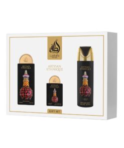 LAT-LATTAFA SET PRIDE ARTISAN ETHNIQUE EDP 100ML+EDP 20ML+PERFUMED SPRAY 200 ML+
