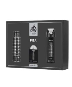 LAT-LATTAFA SET PRIDE PISA EDP 100ML+EDP 20ML+PERFUMED SPRAY 200 ML + REFFIL