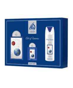 LAT-LATTAFA SET PRIDE ART OF UNIVERSE EDP 100ML+EDP 20ML+PERFUMED SPRAY 200 ML+R