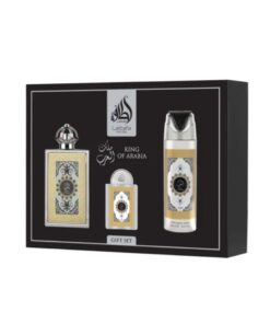 LAT-LATTAFA SET PRIDE KING OF ARABIA EDP 100ML +EDP 20ML+PERFUMED SPRAY 200 ML+R