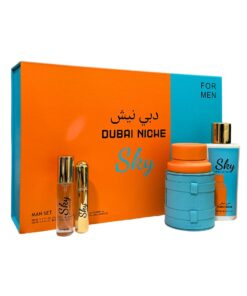 DUBAI NICHE SET SKY EDP SP 100 ML + EDP 15ML+BODY LOTION 100 ML + REFFIL