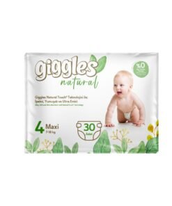 PAMPEMPS GIGGLES NATURAL MAXI SIZE BABY DIAPER