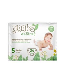 PAMPEMPS GIGGLES NATURAL JUNIO SIZE BABY DIAPER