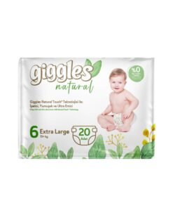 PAMPEMPS GIGGLES NATURAL MEXTRA LARGE SIZE BABY DIAPER