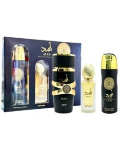 LATTAFA SET ASAD EDP 100ML + HAIR MIST + PERFUMED SP 200 ML