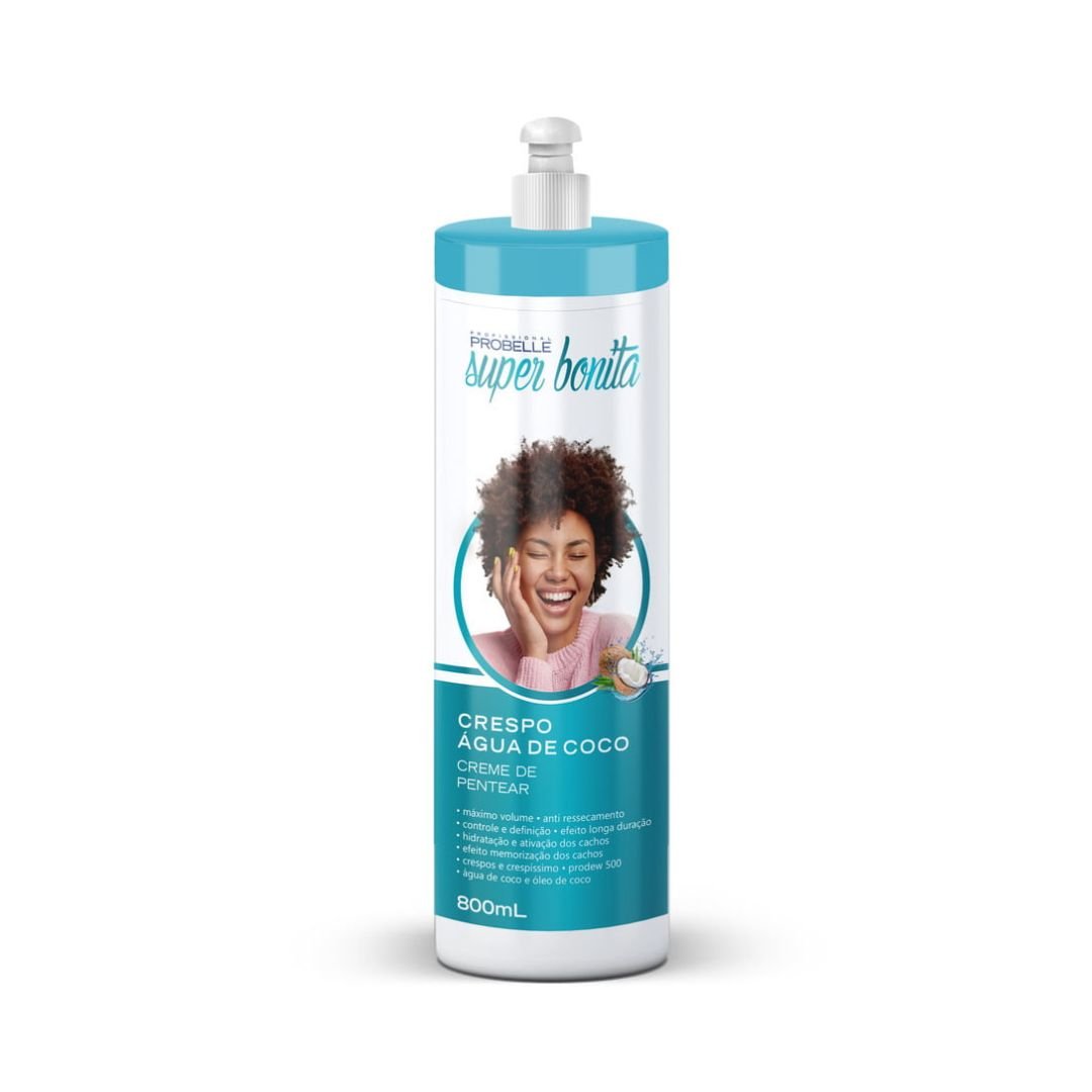 PROBELLE CREMA DE PEINAR CRE O AGUA DE COCO SUPER 800 ML