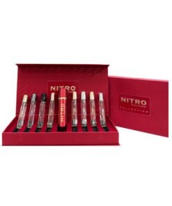 NITRO SET COLLECTION 10ML BLACK GREEN, INTENSE PLATINUM RED,WHITE, BLUE