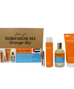 SET DUBAI NICHE 353 ORANGE SKY EDP SP 100 ML BODY WASH 110 ML + AFTER SHAVE 100